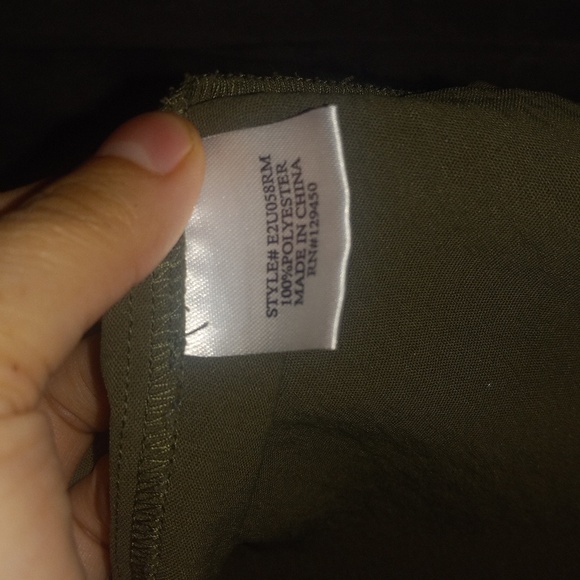 Forest Green NWOT Long Sleeve blouse - Picture 4 of 4